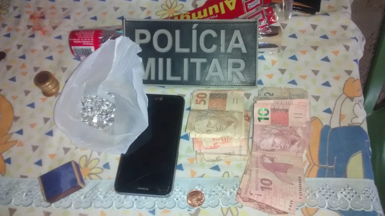 Produtos apreendidos pela Polícia Militar