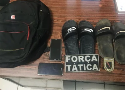 Material recuperado pela polícia