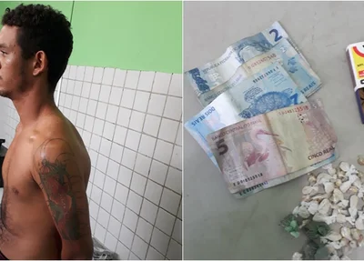 Jovem é preso tentando esconder a droga na zona leste 