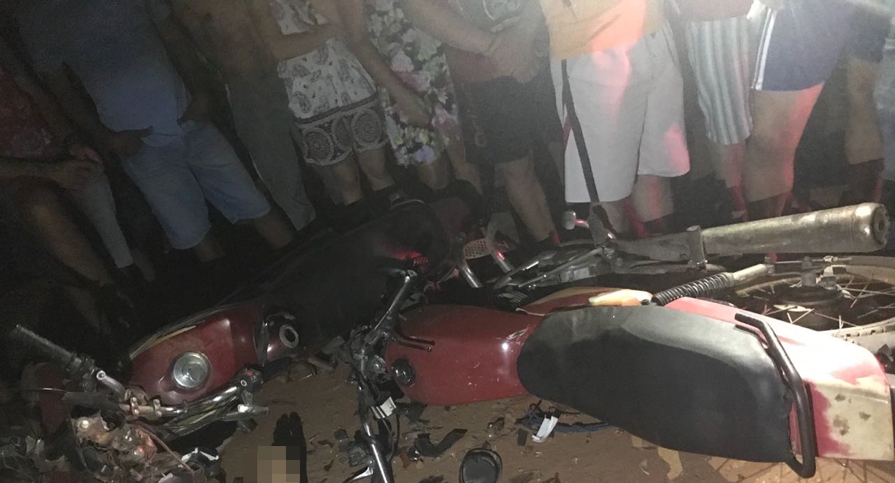 Motocicletas envolvidas no acidente