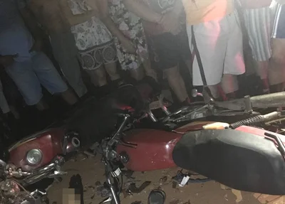 Motocicletas envolvidas no acidente