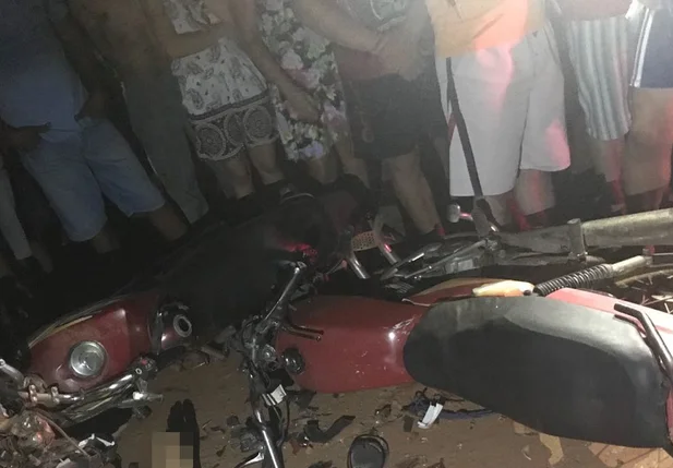 Motocicletas envolvidas no acidente