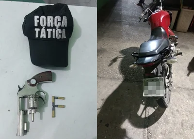 Objetos apreendidos pela Força Tática 