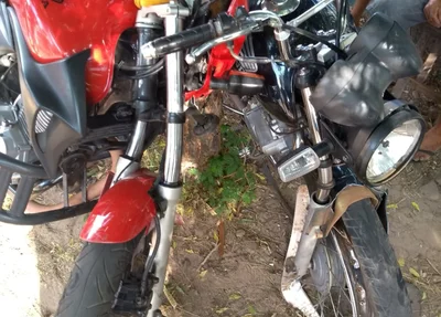 Motocicletas envolvidas em acidente em Castelo 