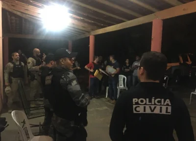 Polícias Civil e Militar em operação