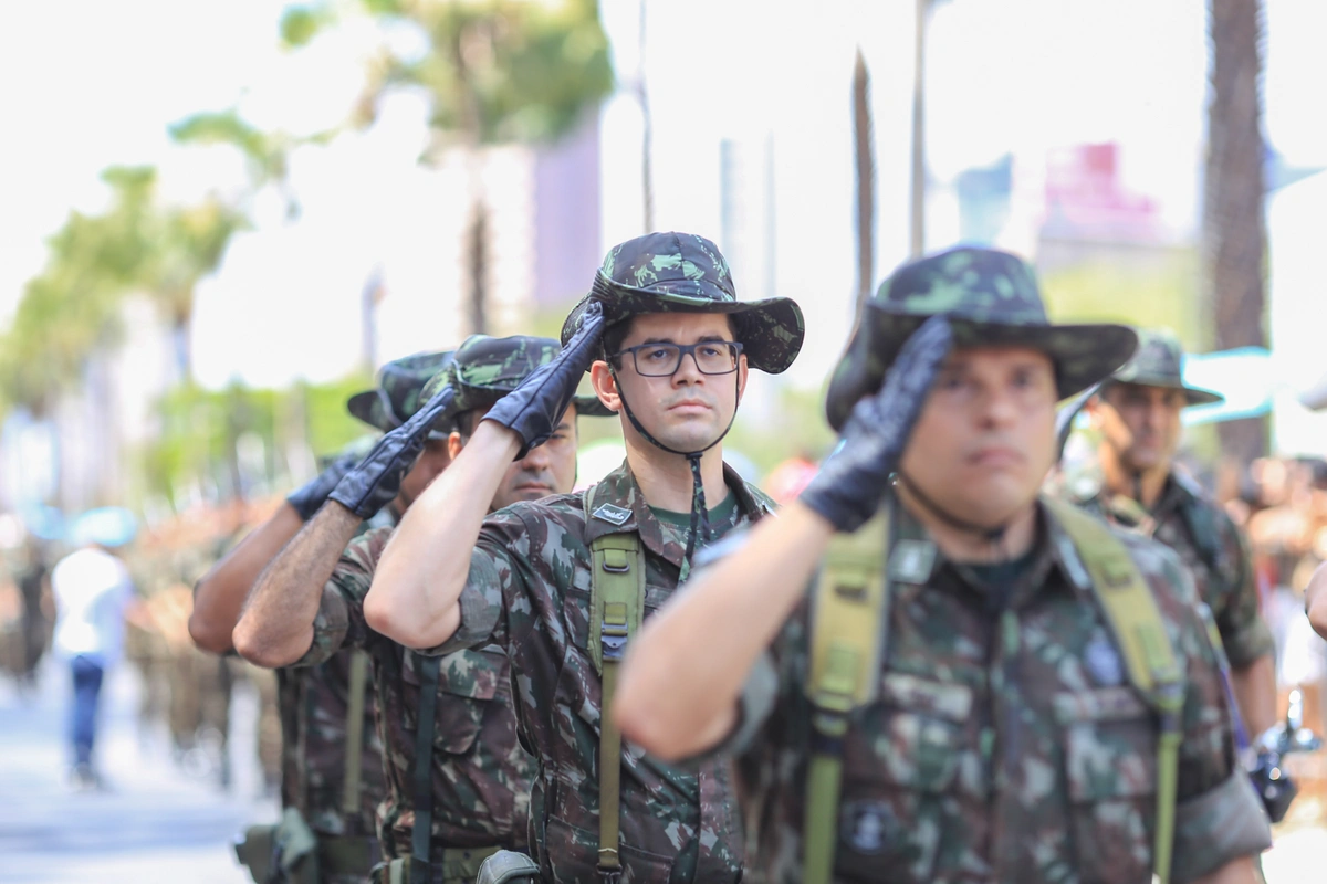 Exército no desfile de 7 de setembro