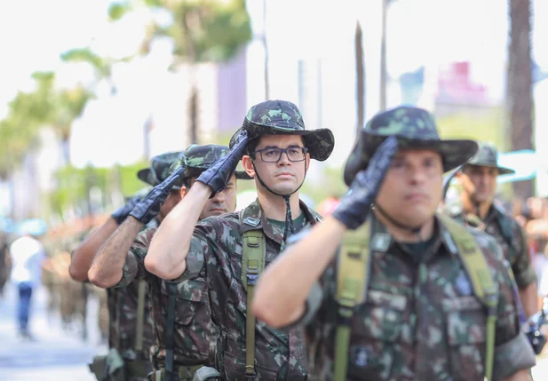 Exército no desfile de 7 de setembro