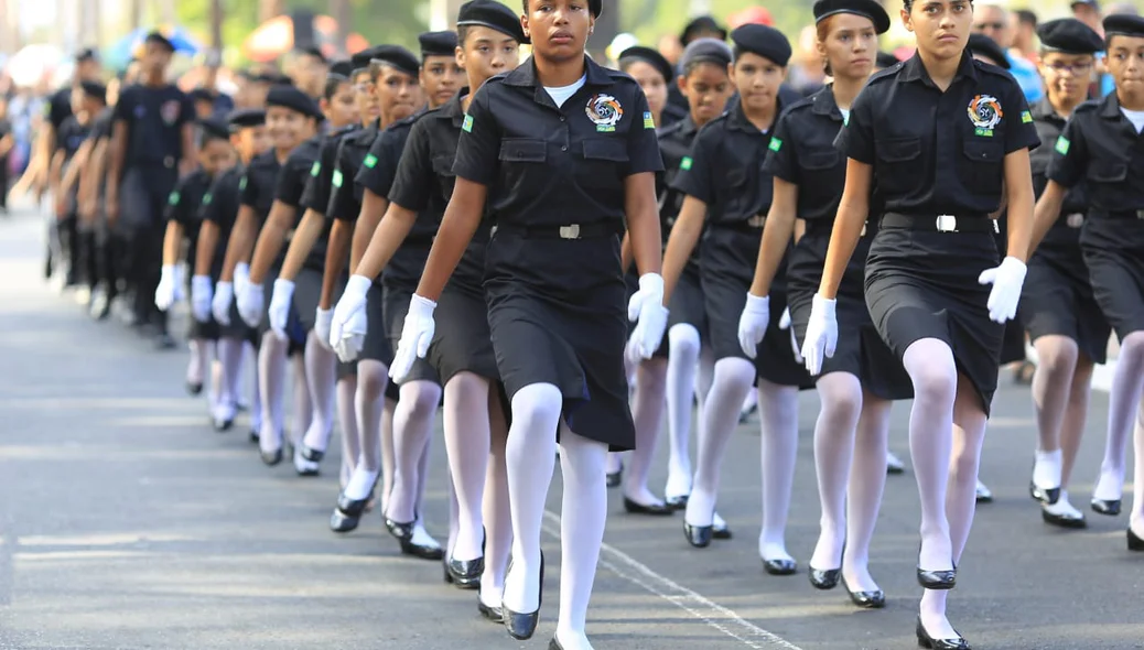 O desfile é realizado em comemoração ao 196º Aniversário de Independência do Brasil
