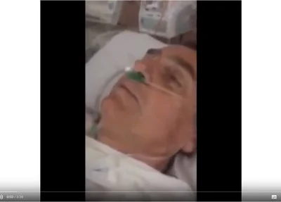 Vídeo mostra Bolsonaro no hospital após cirurgia