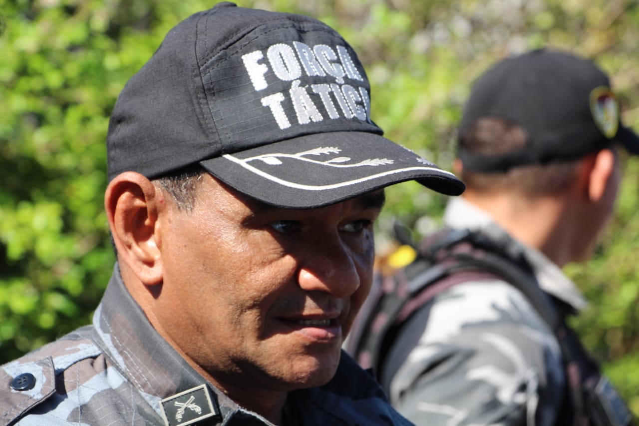 Major Wilton, comandante do 8º Batalhão da Polícia Militar