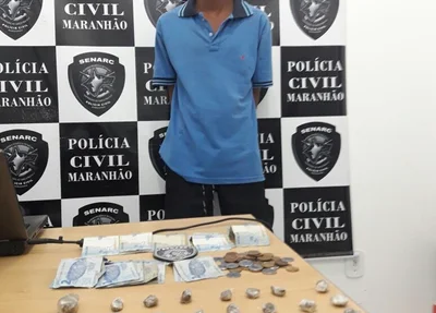 Preso em flagrante com drogas em Timon