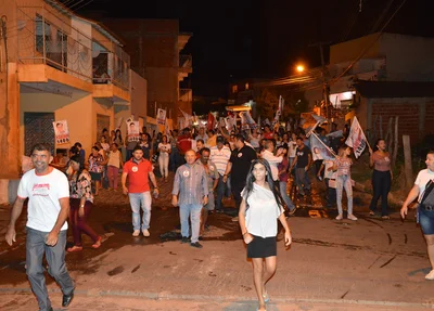 Vice-prefeito Edilson Carvalho marcou presença na caminhada