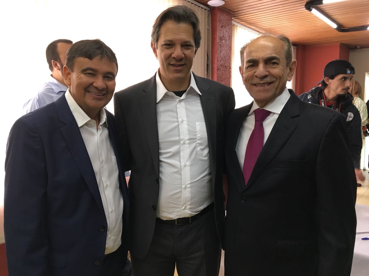 Wellington Dias, Fernando Haddad e Marcelo Castro