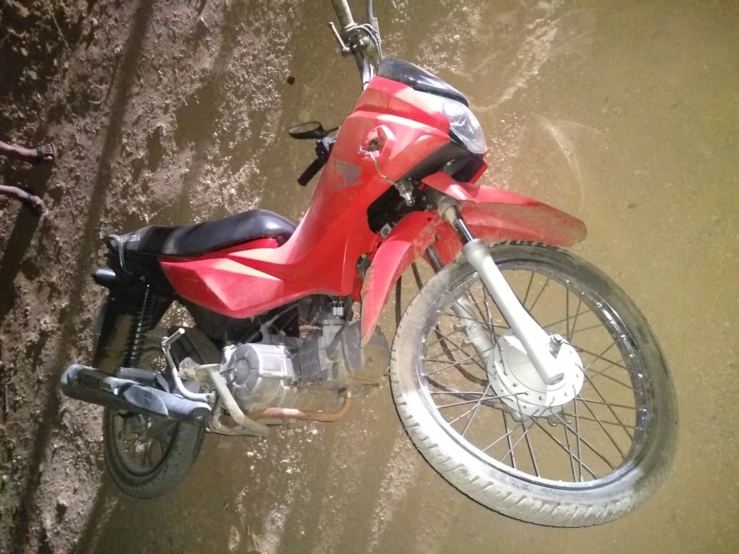 Motocicleta utilizada por Abel Odorico Ferreira da Silva