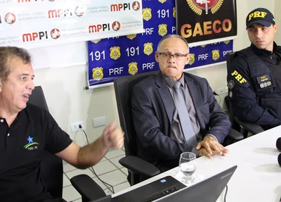 Representantes do TCE, MP e PRF