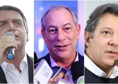 Bolosnaro, Ciro e Haddad