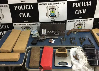 Material apreendido em Picos 