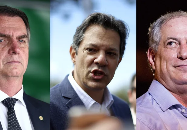 Jair Bolsonaro, Fernando Haddad e Ciro Gomes