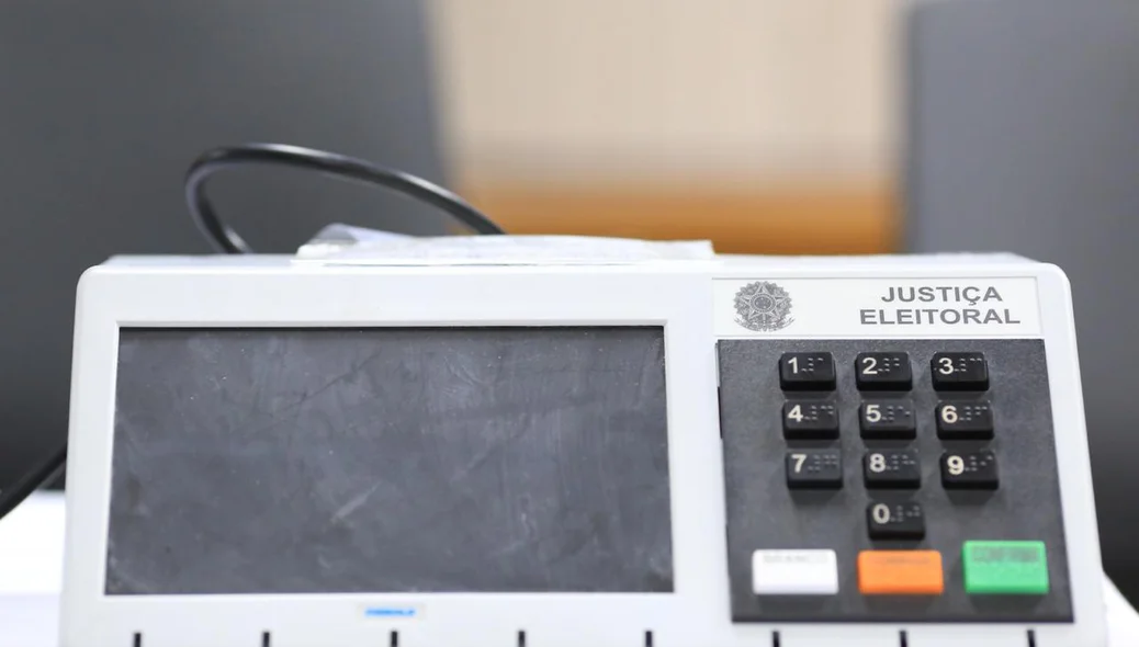 Urna eletrônica para votação nas eleições 2018