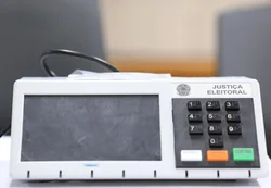 Urna eletrônica para votação nas eleições 2018