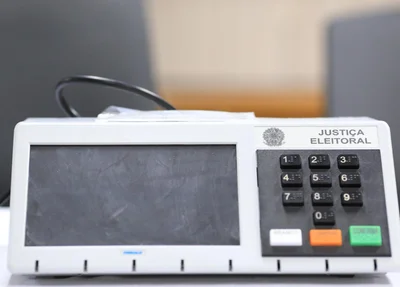 Urna eletrônica para votação nas eleições 2018