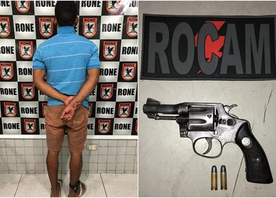 Jefferson Marley Viana dos Santos foi preso com arma de fogo