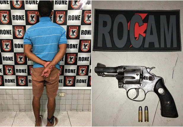 Jefferson Marley Viana dos Santos foi preso com arma de fogo