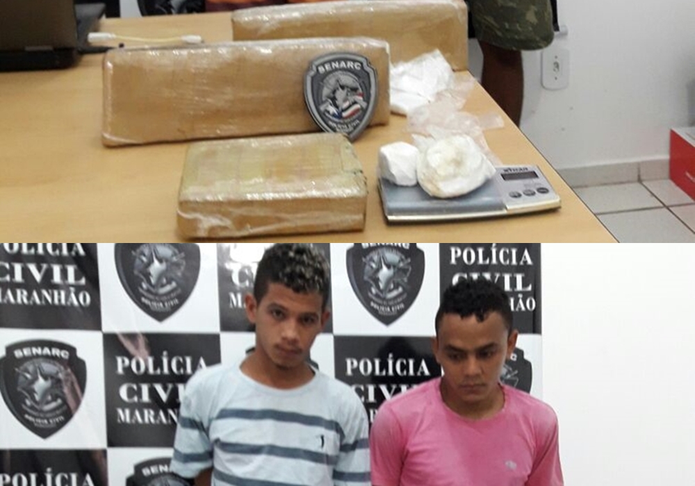Dois homens são presos em flagrante por tráfico de drogas em Timon