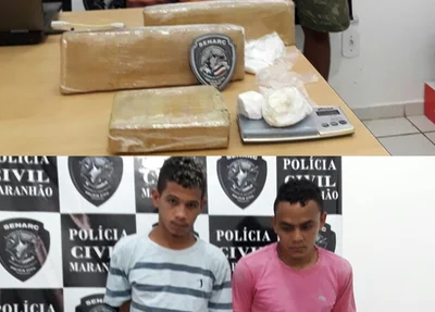 Dois homens são presos em flagrante por tráfico de drogas em Timon