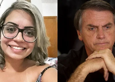 Luanna Castro e Jair Bolsonaro