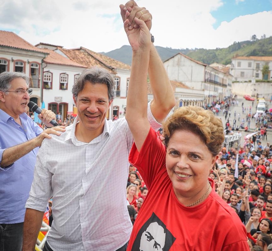 Fernando Haddad e Dilma Rousseff 
