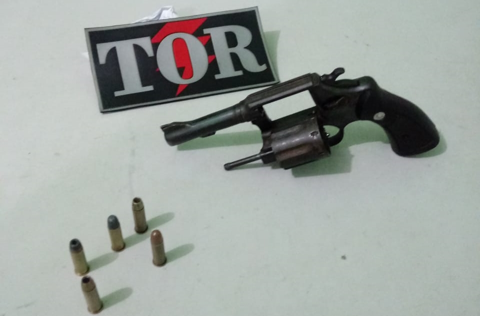 Arma apreendida pela PM