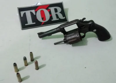 Arma apreendida pela PM