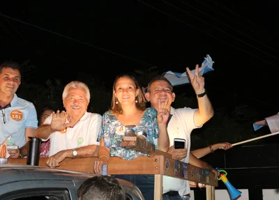 Elmano Férrer e os candidatos ao Senado da sua chapa