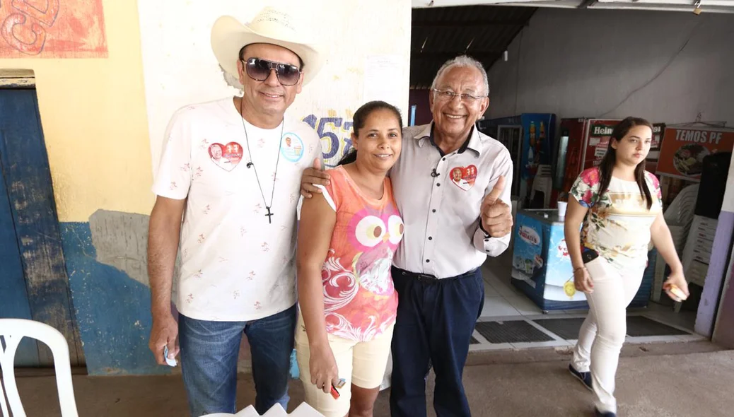 Frank Aguiar e Dr. Pessoa em campanha