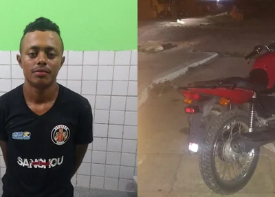 Homem é preso com moto roubada