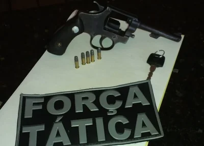 Material apreendido pela Força Tática