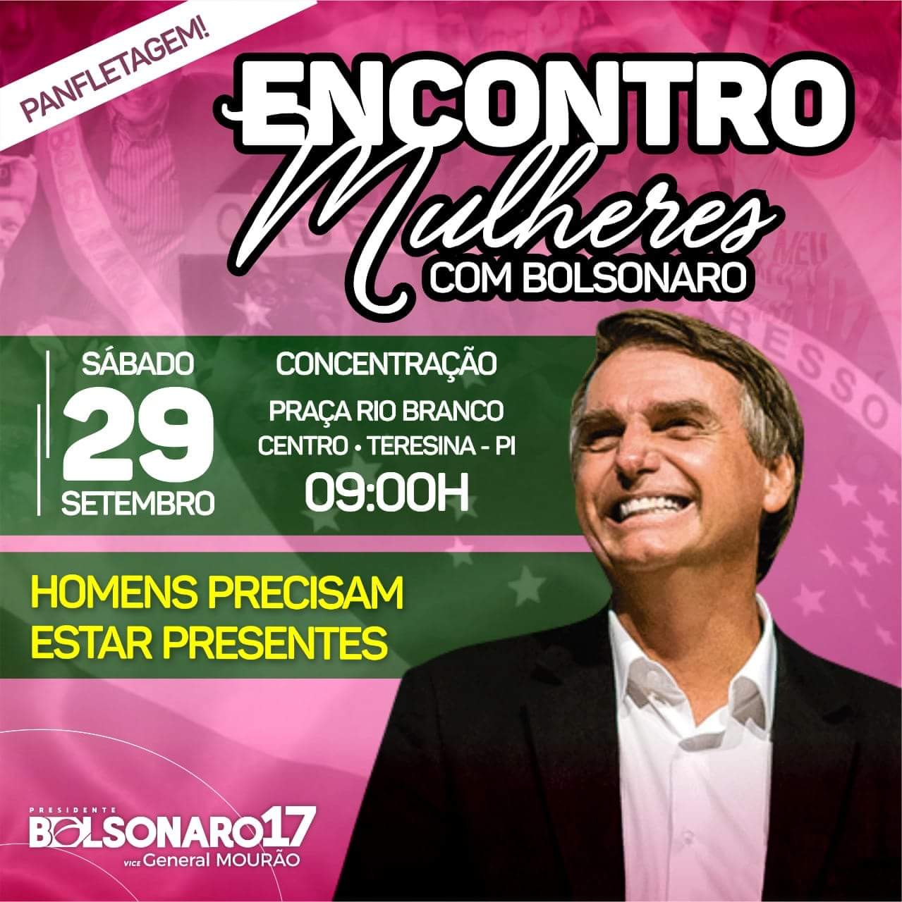 Ato a favor de Jair Bolsonaro 