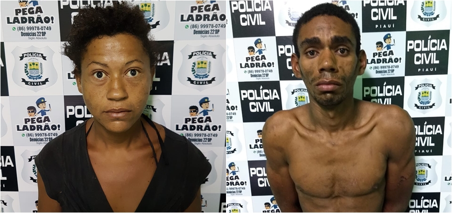 Casal preso por furtos em Teresina 