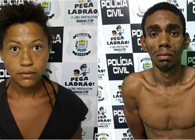 Casal preso por furtos em Teresina 