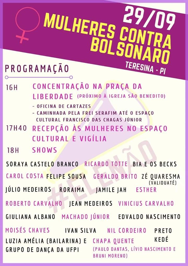 O grupo Mulheres Unidas vão realizar o ato
