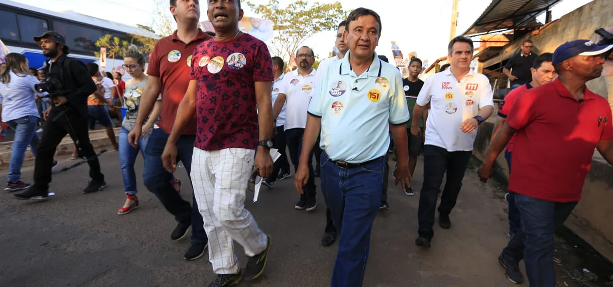 Wellington e Ciro na caminhada