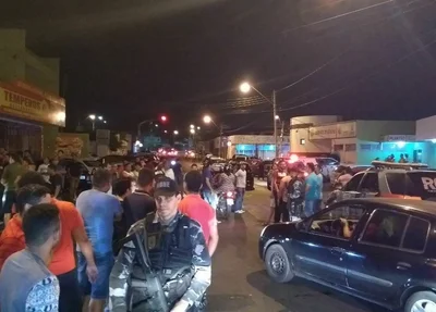 Protesto na Central de Flagrantes 