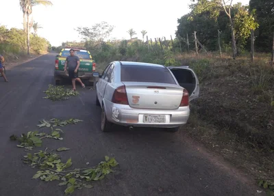 Veículo recuperado pela PM