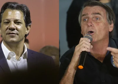 Fernando Haddad e Jair Bolsonaro