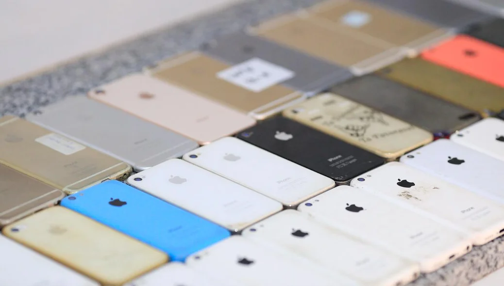 Iphones recuperados pela Polícia Civil