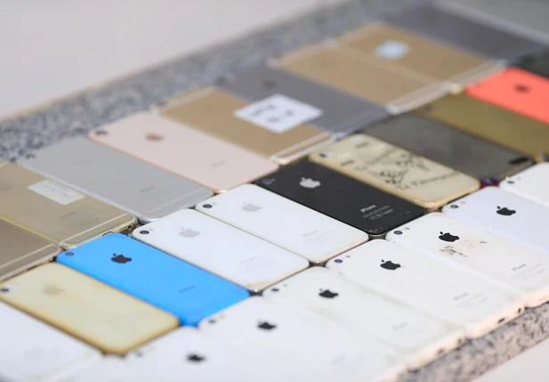 Iphones recuperados pela Polícia Civil