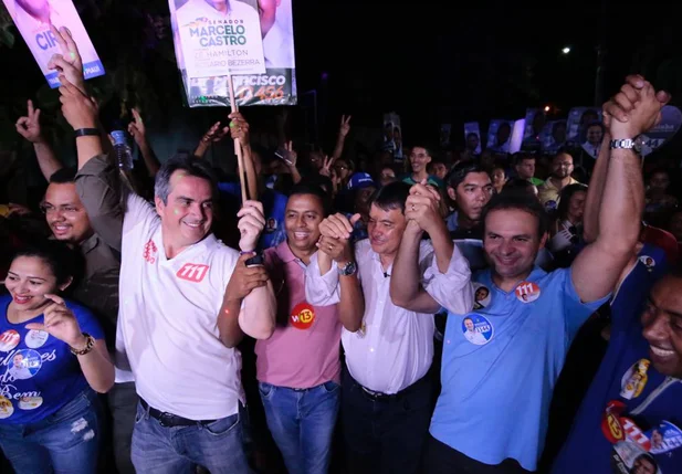 Wellington com os candidatos ao Senado 