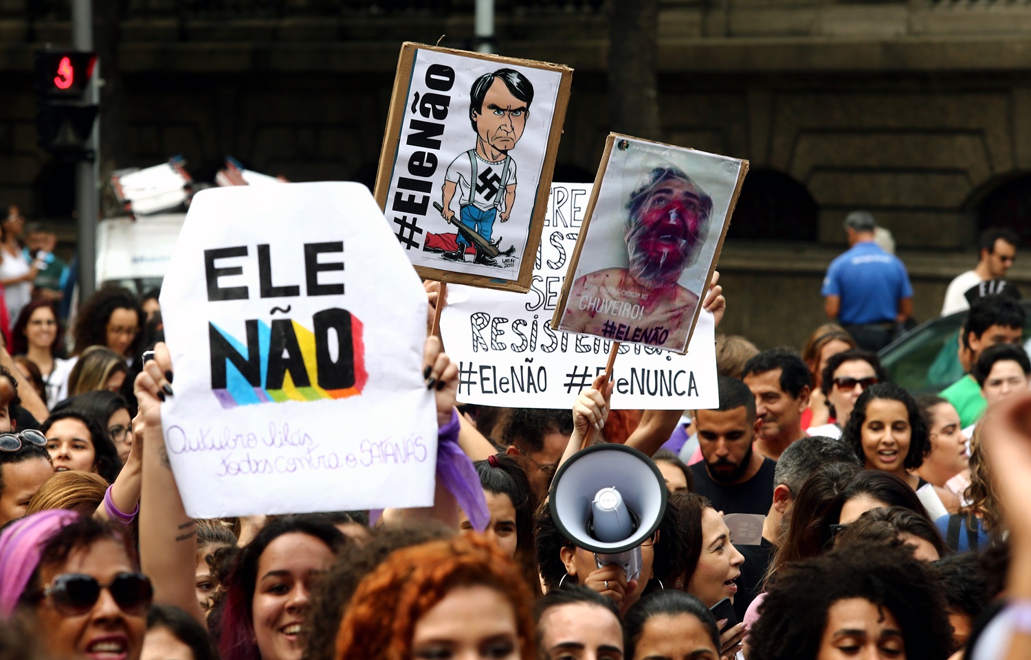Ato contra Bolsonaro no Rio de Janeiro 