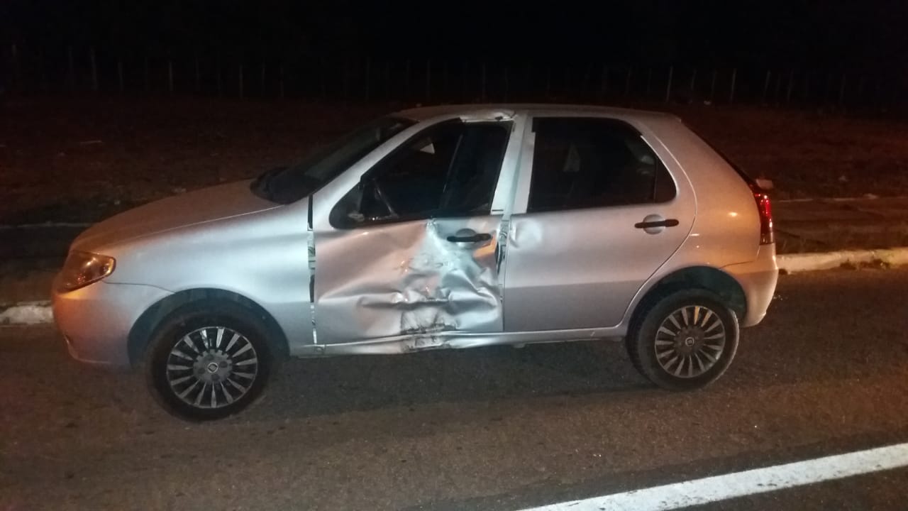 Carro envolvido no acidente